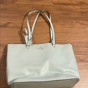 2 Kate Spade: Teal Tote & Red Mini Backpack